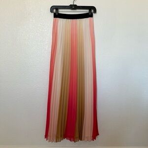 2/$30 Maxi skirt, pleated, ombré multicolored by Madison.  Size XS